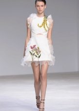 Short summer white dress