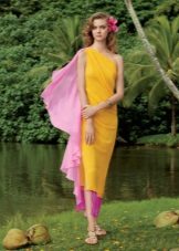 Summer beach yellow dress