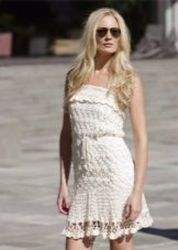 knitted summer bandeau dress