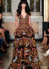 Layered Summer Floor-Length Dress