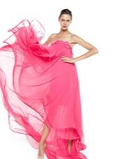 Pink summer dress on the floor