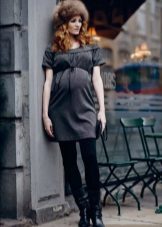 High Waist Maternity Autumn Dress