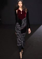 Autumn dress with a sleeve long