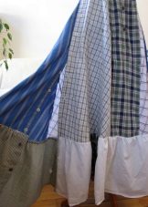 Skirt with ruffles from a shirt