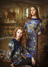 Dresses from Pavloposad shawls