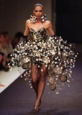 Dress from improvised materials magnificent