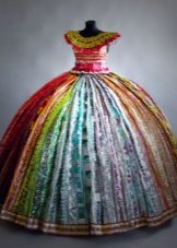 Dress of candy wrappers