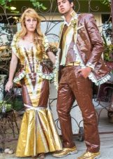 Dress from adhesive tape to the floor