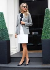 Jacket for a white dress on a corporate party