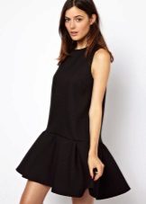 Black Low Waist Short Dress