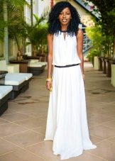 Long low waist dress for short women