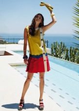 Colorful Low Waist Dress