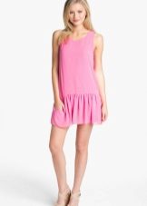 Pink Low Waist Short Dress