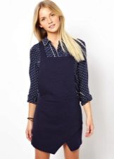 Kort kjole med skjorte