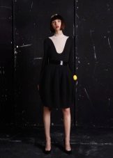 A-line woolen dress