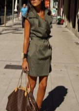 Military Wrap Dress