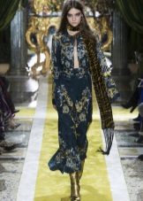 Crepe de Chine Dress with Pattern