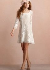 Boho short wedding dress