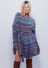 Dress in the style of boho wool