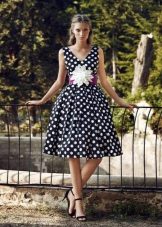 Magnificent retro polka dot dress