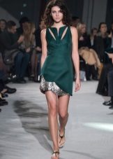 Fitted dress short with cut-outs