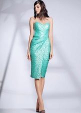 Fitted dress short open