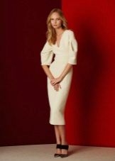 Fitted dress with wide sleeve