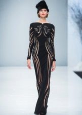 The fitted dress is evening fitting