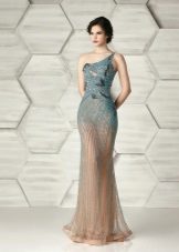 One-shoulder fitted mermaid dress