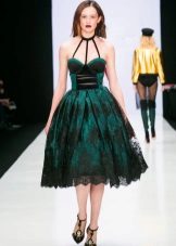 Fitted dress, lush, medium length