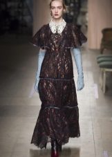 Fitted shirt dress with wide sleeves