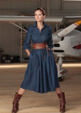 Winter dress jeans a-line