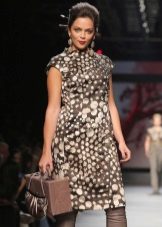 Short full print winter dress