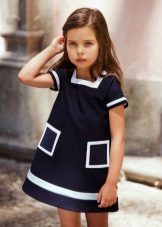 A-line dress with pockets for girls 3-5 years old