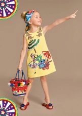 Summer dress for girls with print