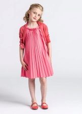 Pleated summer dress for girls