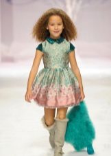 A-line dress short for the girl