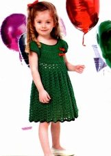 Summer knitted dress for girls 6 years old
