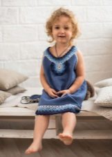 Summer knitted dress for girls 4 years old
