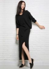 Robe pull longue fente mode 2016