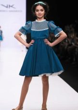 Elegant evening dress for the girl with sleeves