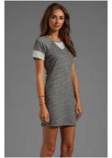 gray footwear mini dress