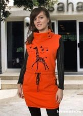 silk-screen footer dress