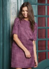 little purple tweed dress