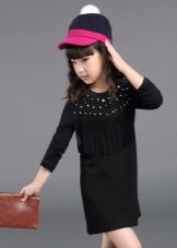 Black straight dress for 11 years old girl