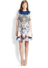 Dress for girls 13-14 years with print