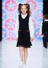 Dress for the teenager to school knitted