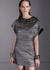 little silver brocade dress