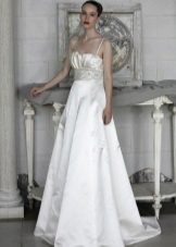 brocade wedding dress with straps