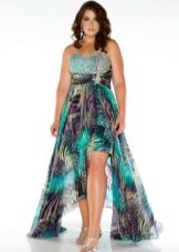 cascading poplin dress